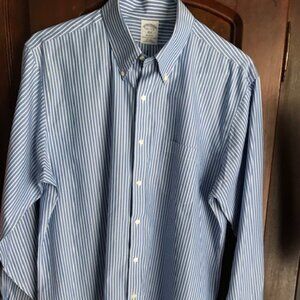 Brooks Brothers Men's LS Button Down Sport Shirt Size 16.5 X 4/5